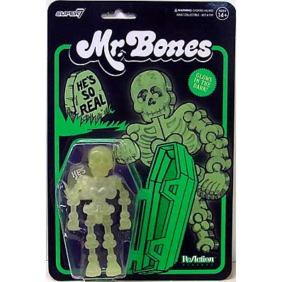 SUPER 7 REACTION FIGURES 3.75インチアクションフィギュア MR. BONES [GLOW]