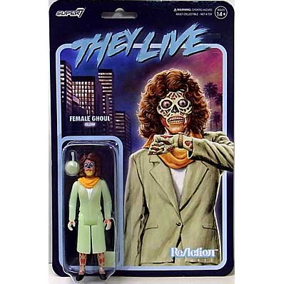 SUPER 7 REACTION FIGURES 3.75インチアクションフィギュア THEY LIVE FEMALE GHOUL [GLOW]