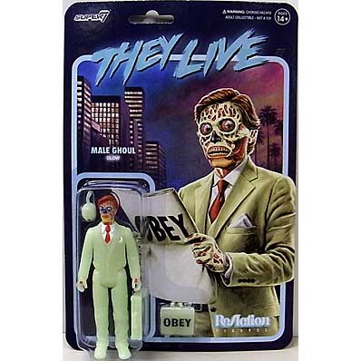 SUPER 7 REACTION FIGURES 3.75インチアクションフィギュア THEY LIVE MALE GHOUL [GLOW]