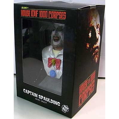 TRICK OR TREAT STUDIOS MINI BUST HOUSE OF 1000 CORPSES CAPTAIN SPAULDING