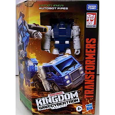 HASBRO TRANSFORMERS KINGDOM DELUXE CLASS AUTOBOT PIPES