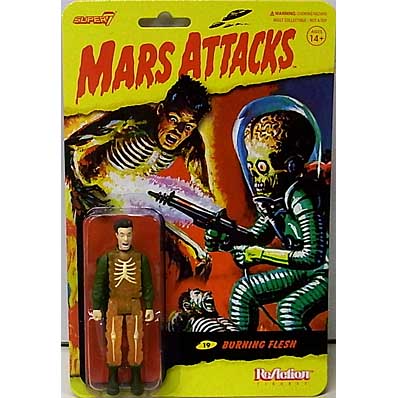 SUPER 7 REACTION FIGURES 3.75インチアクションフィギュア MARS ATTACKS BURNING FLESH