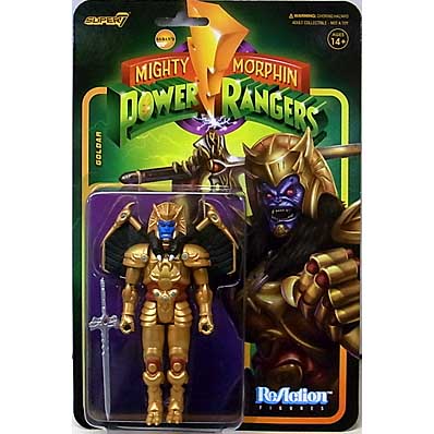 SUPER 7 REACTION FIGURES 3.75インチアクションフィギュア MIGHTY MORPHIN POWER RANGERS WAVE 2 GOLDAR