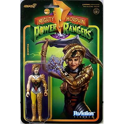 SUPER7 REACTION FIGURES 3.75インチアクションフィギュア MIGHTY MORPHIN POWER RANGERS WAVE 2 SCORPINA