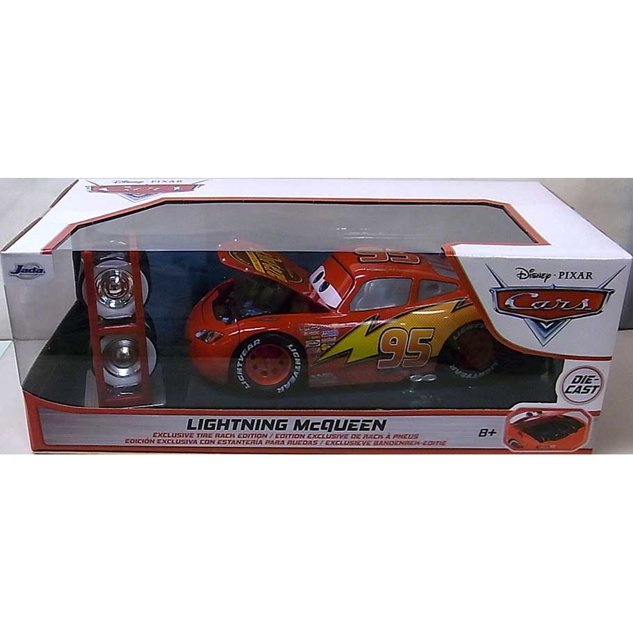 JADA TOYS METALS DIE CAST 1/24スケール CARS 2022 LIGHTNING McQUEEN EXCLUSIVE TIRE RACK EDITION