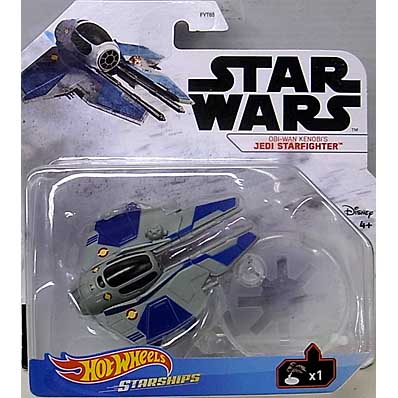 MATTEL HOT WHEELS STAR WARS DIE-CAST VEHICLE 2021 OBI-WAN KENOBI&#039;S JEDI STARFIGHTER [EPISODE III]