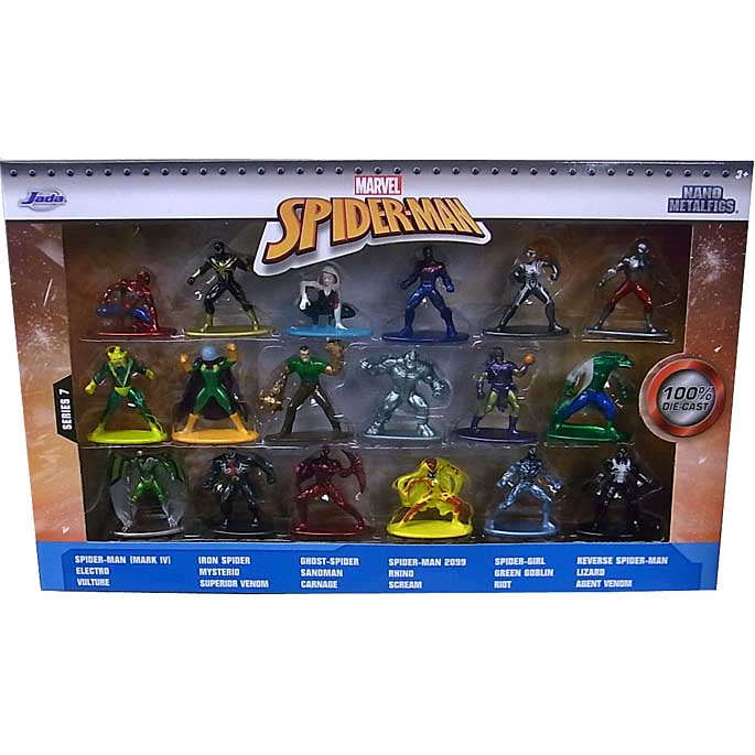 JADA TOYS NANO METALFIGS SPIDER-MAN WAVE 7 18PACK 