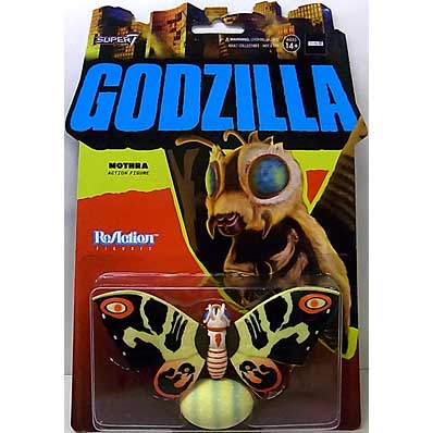 SUPER 7 REACTION FIGURES 3.75インチアクションフィギュア TOHO WAVE 1 MOTHRA