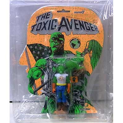 SUPER 7 REACTION FIGURES 3.75インチアクションフィギュア THE TOXIC AVENGER X BRAIN DEAD TOXIE [GLOW IN THE DARK]