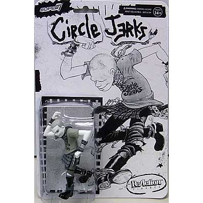 特売商品 SUPER 7 REACTION FIGURES 3.75インチアクションフィギュア CIRCLE JERKS SKANK MAN [GRAYSCALE]