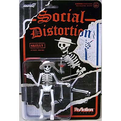 特売商品 SUPER 7 REACTION FIGURES 3.75インチアクションフィギュア SOCIAL DISTORTION SKELLY