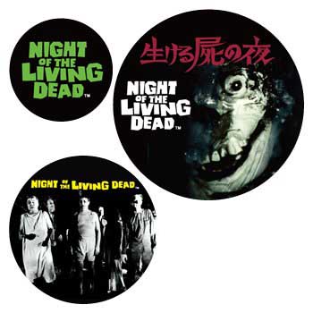 TERROR FACTORY NIGHT OF THE LIVING DEAD バッジセット