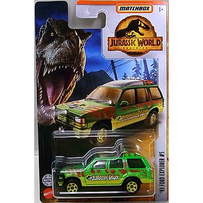 MATCHBOX 1/64スケール 2022 JURASSIC WORLD '93 FORD EXPLORER #5