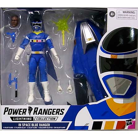 HASBRO POWER RANGERS LIGHTNING COLLECTION 6インチアクションフィギュア IN SPACE BLUE RANGER & GALAXY GLIDER