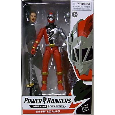 パッケージ傷み特価 HASBRO POWER RANGERS LIGHTNING COLLECTION 6インチアクションフィギュア DINO FURY RED RANGER