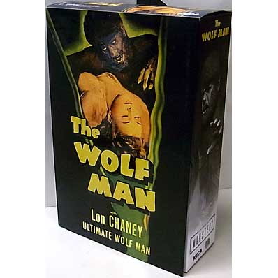 パッケージ傷み特価 NECA UNIVERSAL MONSTERS 7インチアクションフィギュア ULTIMATE THE WOLF MAN [BLACK & WHITE]