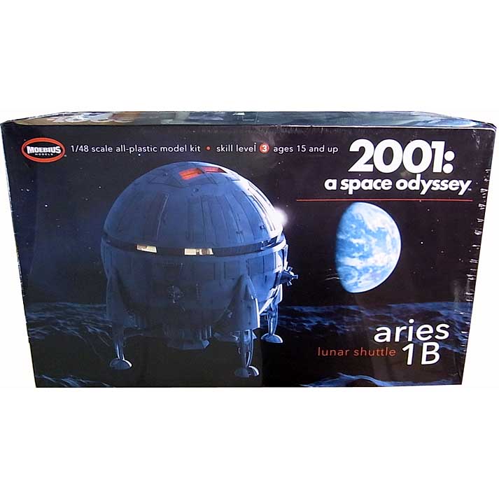 パッケージ傷み特価 メビウスモデル 1/48スケール 2001年宇宙の旅 アリエス号 組み立て式プラモデル