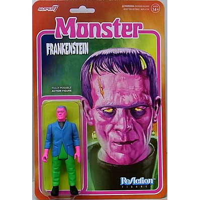 SUPER 7 REACTION FIGURES 3.75インチアクションフィギュア UNIVERSAL MONSTERS FRANKENSTEIN [COSTUME COLORS]