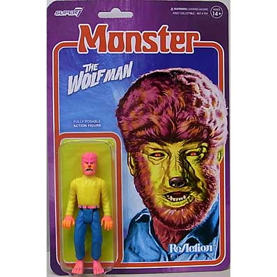 SUPER 7 REACTION FIGURES 3.75インチアクションフィギュア UNIVERSAL MONSTERS THE WOLF MAN [COSTUME COLORS]