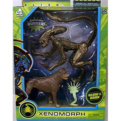 LANARD TOYS ALIEN COLLECTION 7インチアクションフィギュア XENOMORPH RUNNER [GLOW IN THE DARK]