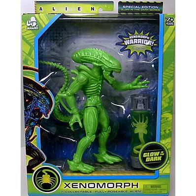 LANARD TOYS ALIEN COLLECTION 7インチアクションフィギュア XENOMORPH WARRIOR [GLOW IN THE DARK]