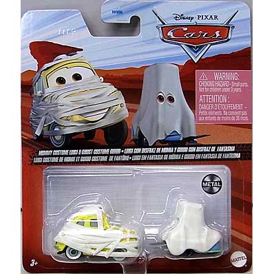 MATTEL CARS 2022 シングル MUMMY COSTUME LUIGI & GHOST COSTUME GUIDO