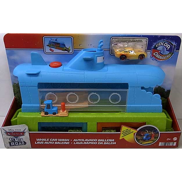 MATTEL CARS ON THE ROAD COLOR CHANGERS WHALE CAR WASH