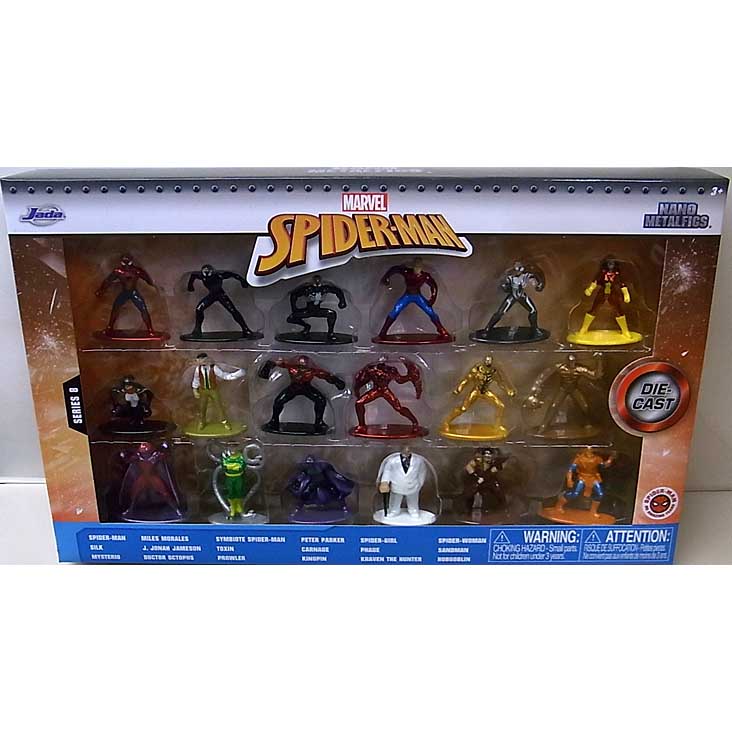 JADA TOYS NANO METALFIGS SPIDER-MAN WAVE 8 18PACK