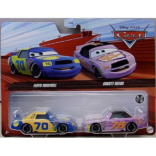 MATTEL CARS 2022 2PACK FLOYD MULVIHILL & CRUSTY ROTOR