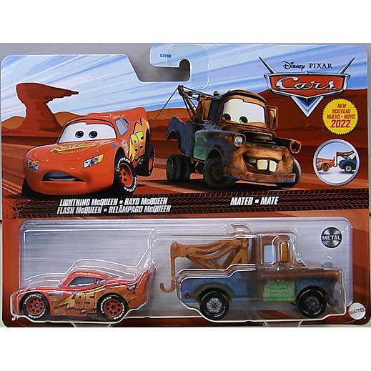 MATTEL CARS 2022 2PACK LIGHTNING McQUEEN & MATER