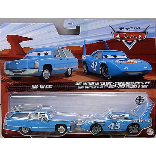 MATTEL CARS 2022 2PACK MRS. THE KING &amp; STRIP WEATHERS AKA THE KING