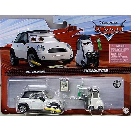 MATTEL CARS 2022 2PACK NATE STANCHION & JESSICA GIAMPETROL