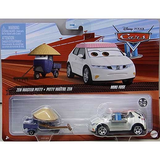 MATTEL CARS 2022 2PACK ZEN MASTER PITTY &amp; MIKE FUSE