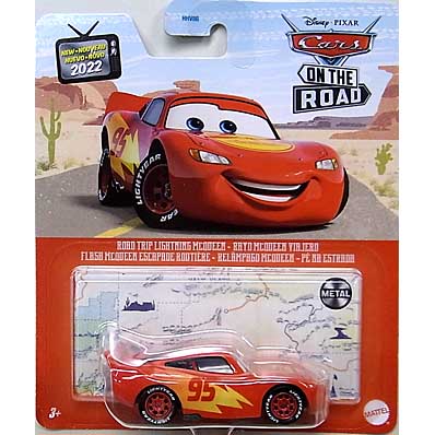 台紙傷み特価 MATTEL CARS ON THE ROAD シングル ROAD TRIP LIGHTNING McQUEEN