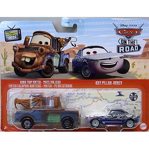 台紙傷み特価 MATTEL CARS ON THE ROAD 2PACK ROAD TRIP MATER & KAY PILLAR DUREV