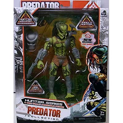 LANARD TOYS PREDATOR COLLECTION HUNTER SERIES 7インチアクションフィギュア 2ND SERIES JUNGLE HUNTER PREDATOR