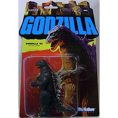 台紙傷み特価 SUPER 7 REACTION FIGURES 3.75インチアクションフィギュア TOHO WAVE 2 GODZILLA 1962