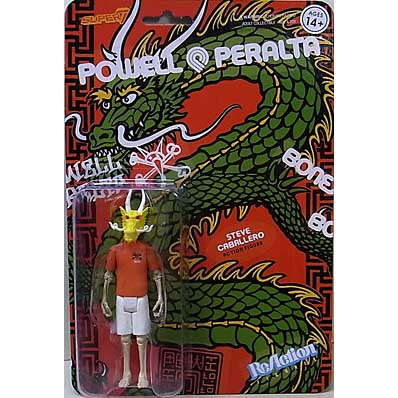 SUPER 7 REACTION FIGURES 3.75インチアクションフィギュア POWELL PERALTA WAVE 1 STEVE CABALLERO CHINESE DRAGON