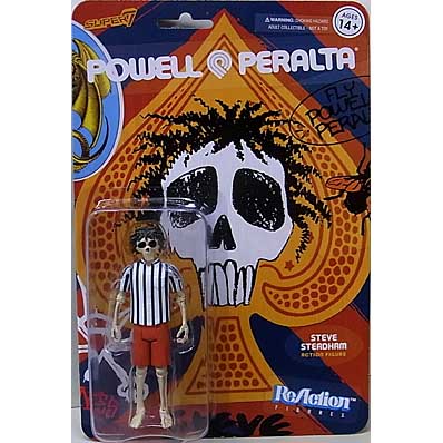 SUPER 7 REACTION FIGURES 3.75インチアクションフィギュア POWELL PERALTA WAVE 1 STEVE STEADHAM DREAD SKULL