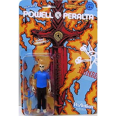 SUPER 7 REACTION FIGURES 3.75インチアクションフィギュア POWELL PERALTA WAVE 1 TOMMY GUERRERO FLAMING DAGGER