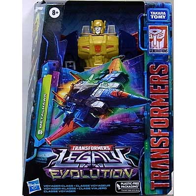 パッケージ傷み特価 HASBRO TRANSFORMERS LEGACY EVOLUTION VOYAGER CLASS METALHAWK