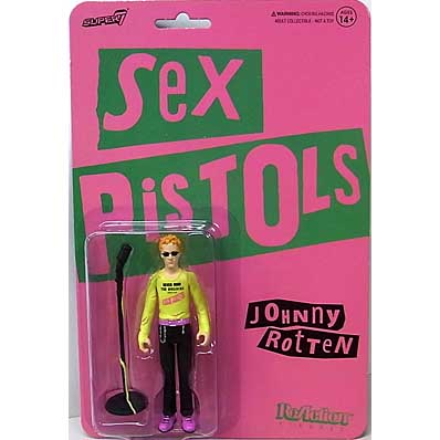 SUPER 7 REACTION FIGURES 3.75インチアクションフィギュア SEX PISTOLS WAVE 2 JOHNNY ROTTEN [NEVER MIND THE BOLLOCKS]