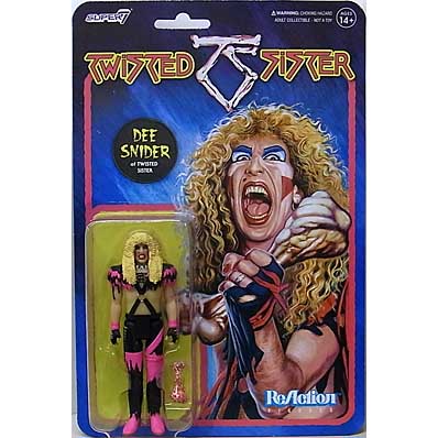 SUPER 7 REACTION FIGURES 3.75インチアクションフィギュア TWISTED SISTER WAVE 1 DEE SNIDER