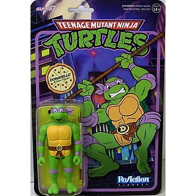 SUPER 7 REACTION FIGURES 3.75インチアクションフィギュア TEENAGE MUTANT NINJA TURTLES WAVE 7 DONATELLO [CARTOON]