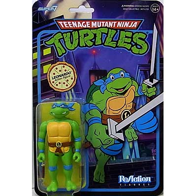 SUPER 7 REACTION FIGURES 3.75インチアクションフィギュア TEENAGE MUTANT NINJA TURTLES WAVE 7 LEONARDO [CARTOON]