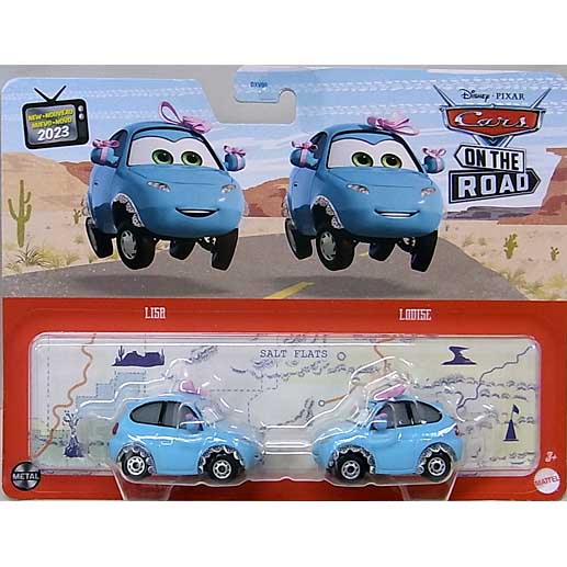 台紙傷み特価 MATTEL CARS ON THE ROAD 2PACK LISA & LOUISE