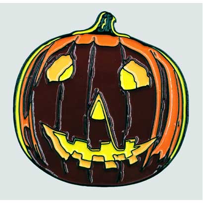 TRICK OR TREAT STUDIOS ENAMEL PIN HALLOWEEN 1978 PUMPKIN