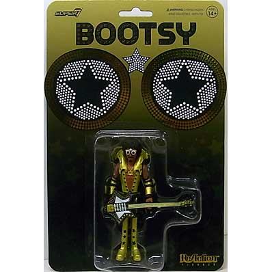 SUPER 7 REACTION FIGURES 3.75インチアクションフィギュア BOOTSY COLLINS [BLACK & GOLD]