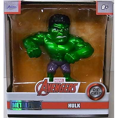 パッケージワレ特価 JADA TOYS METALS DIE CAST 4インチフィギュア AVENGERS HULK [METALLIC GREEN]