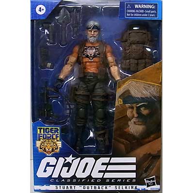 HASBRO G.I.JOE 6インチアクションフィギュア CLASSIFIED SERIES TIGER FORCE STUART OUTBACK SELKIRK